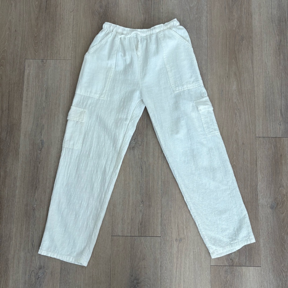 Natural Collections Womens 100% Cotton Pants Medium Lightweight Summer Beach